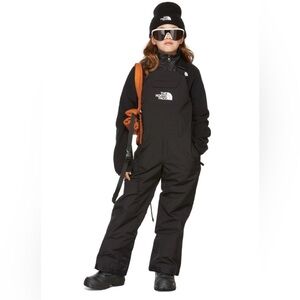 The North Face Kids Black Insulated Freedom Jumpsuit size small 7/8 unisex